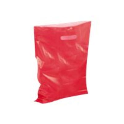 3700481666548-Carton Service - 100 Sacs plastique PDR - 37 x 45 cm - rouge-Avant-0