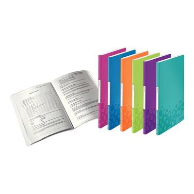 4002432106127-Leitz Wow - Porte vues - 40 vues - A4 - disponible dans différentes couleurs-Angle gauche-0