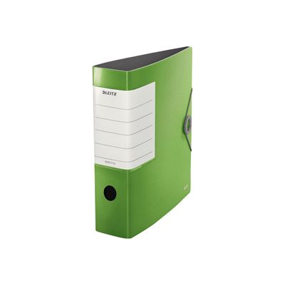 4002432110810-Leitz 180° Solid - Classeur à levier - Dos 82 mm - A4 - pour 500 feuilles - vert-Angle gauche-0
