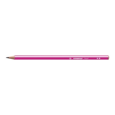 4006381499712-STABILO Trio - Crayon à papier - HB - rose-Angle gauche-0