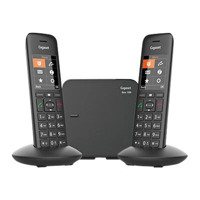 4250366851181-Gigaset C570 Duo - téléphone sans fil + combiné supplémentaire - noir-Avant-0