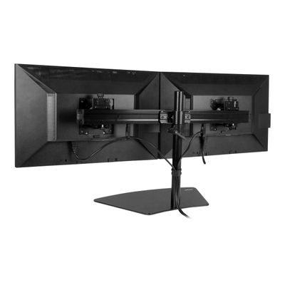 0065030864022-StarTech.com - Pied avec support de fixation pour 2 écrans jusqu'à 24" - noir-Arrière-1