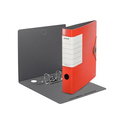 4002432110865-Leitz 180° Solid - Classeur à levier - Dos 65 mm - A4 - pour 350 feuilles - rouge-Multi-angle-1