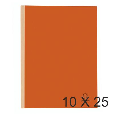 3288587701078-Exacompta Forever - 10 Paquets de 25 Chemises dos toilé - 320 gr - orange--0