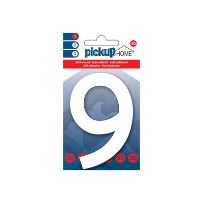 8711234017765-Pickup Home 3D Rio - Étiquette autocollante 100 mm - Chiffre 9 -  blanc-P_79435434_1-0
