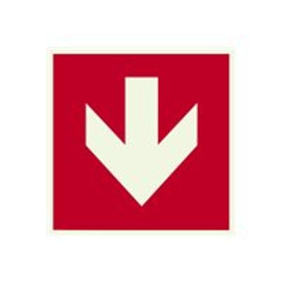 8711234126993-Pickup - Panneau adhésif - 150 x 150 mm - flèche vers le bas rouge-P_79437190_1-0