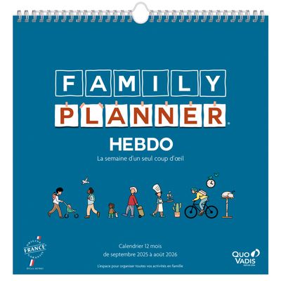 3371017523552-Calendrier Family Planner Hebdomadaire - Septembre à Août - 30 x 30 cm - Quo Vadis--0