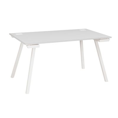 3483600495549-Table d'appoint SUNDAY - L 120 cm - Pieds trapèze - Gris--0