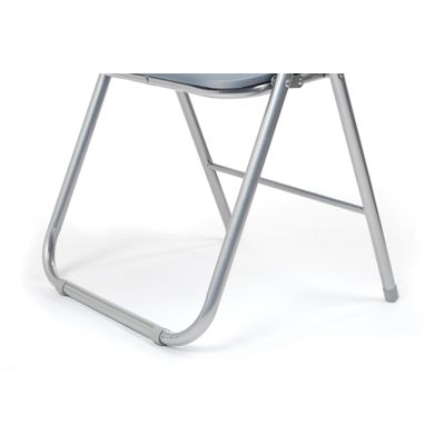 3760185028936-Chaise pliante JUNY - assise et dossier recouverts de PVC - Rouge--2
