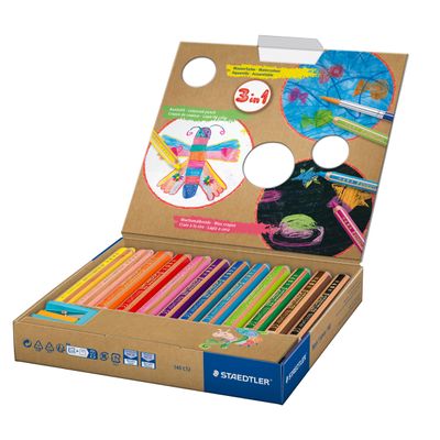 4007817029190-STAEDTLER Buddy - 12 Crayons de couleur - pointe large--1