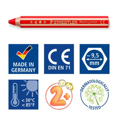 4007817029190-STAEDTLER Buddy - 12 Crayons de couleur - pointe large--5