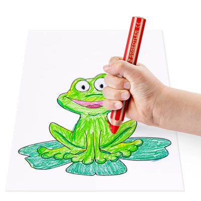 4007817029190-STAEDTLER Buddy - 12 Crayons de couleur - pointe large--8