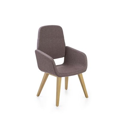 2012349446751-Chaise AITA - dossier haut - piètement bois - tissu gris--0