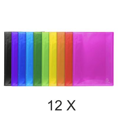 3130632855703-Exacompta Iderama - 12 Porte vues - 100 vues - A4 - couleurs assorties--0