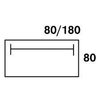 2012348122588-Bureau droit IDRA - L180 cm - Pieds blanc - plateau imitation Merisier--3