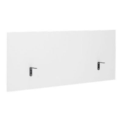 3483600671370-Écran de séparation latéral pour bureau YES ! - L105 x H60 - blanc-Angle gauche-0
