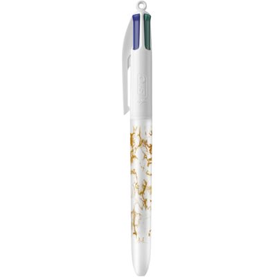 3086123650183-BIC 4 Couleurs Marble Style - Stylo à bille 4 couleurs + 2 corps--1
