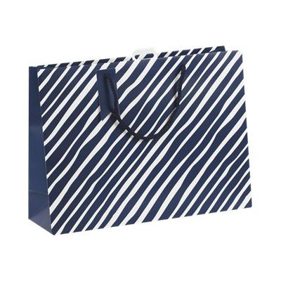 5033601002550-Clairefontaine - Sac cadeau - men in blue - 37,3 cm x 11,8 cm x 27,5 cm-Angle gauche-0