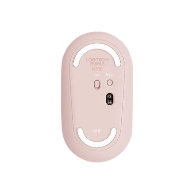 5099206085664-Logitech Pebble M350 - souris sans fil silencieuse - rose-Bas-5