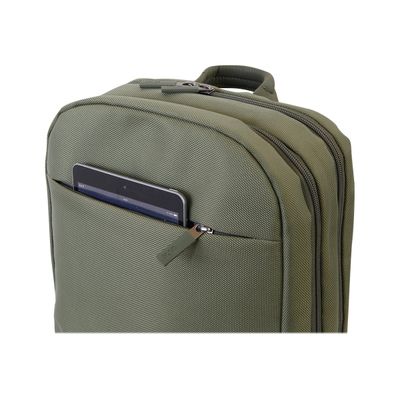 8032572168057-Nava Easy+ Large - Sac à dos pour ordinateur portable 15,6" et porte-Ipad - vert forêt-Gros plan-2