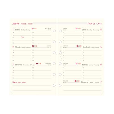 3664447135489-Milano - Organiseur noir - 14 x 18,5 cm - Oberthur-Avant-1