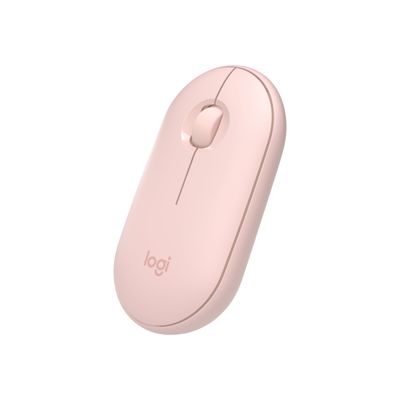 5099206085664-Logitech Pebble M350 - souris sans fil silencieuse - rose-Angle gauche-0
