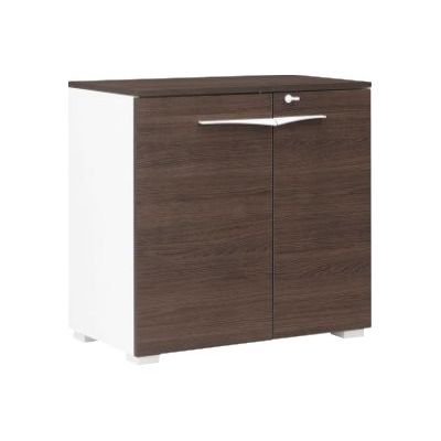 3483600647368-Rangement bas XENON - L80 x H78 x P45 - 2 portes - Chêne royal-Angle gauche-0