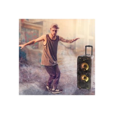 8435430612172-NGS Wild Rock - Enceinte haut parleur portable avec micro -  bluetooth  - 200W-Angle droit-9