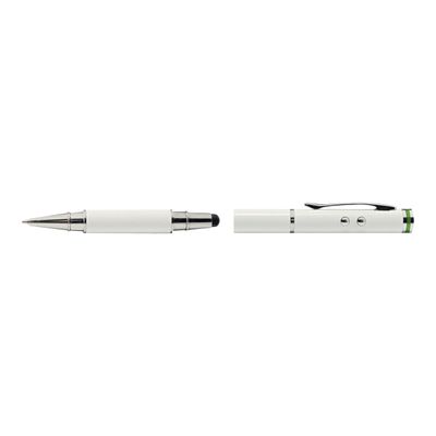 4002432102204-Leitz Complete 4 in 1 - Stylet / lampe torche / stylo à bille / pointeur laser - blanc-Avant-1