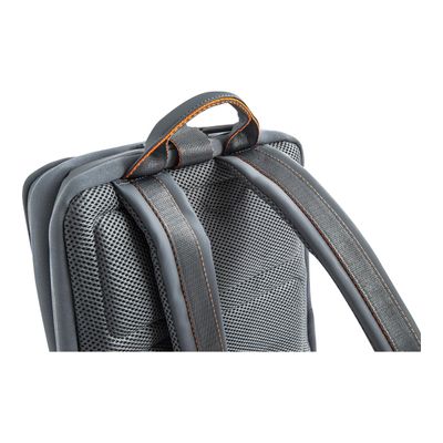 8032572185566-Nava Flat Medium - Sac à dos plat pour ordinateur portable 15,6" - gris/orange-Gros plan-6
