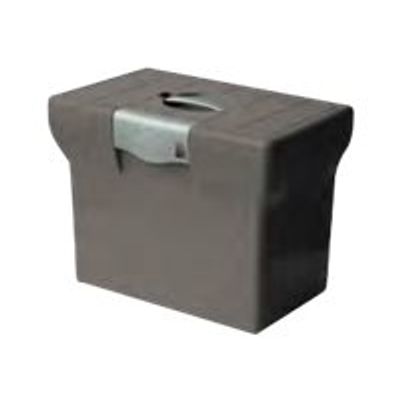 3219090401469-Pierre Henry - Classeur ménager en plastique (valisette) avec 5 dossiers suspendus - transp-Angle droit-0