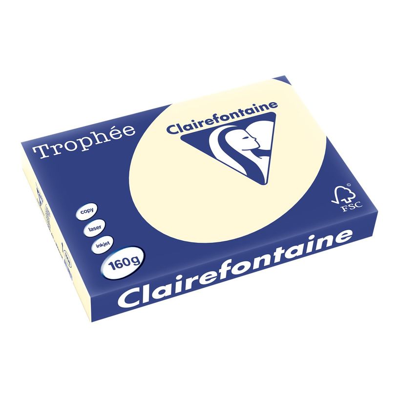3329680110807-Clairefontaine Trophée - Papier couleur - A3 (297 x 420 mm) - 160 g/m² - Ramette de 250 feuil-P_1108_1-0