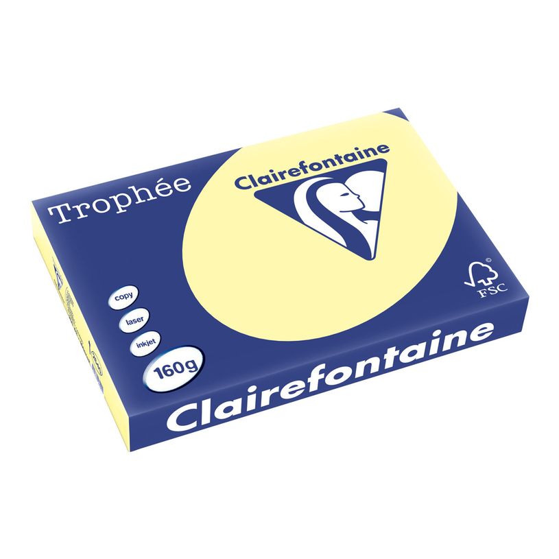 3329680264005-Clairefontaine Trophée - Papier couleur - A3 (297 x 420 mm) - 160 g/m² - Ramette de 250 feuil-P_2640_1-0