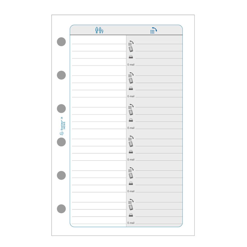 3130630142164-Exacompta Exatime 14 - Recharge pour organiseur - adresses/téléphone - 8,1 x 12,6 cm-P_14216_1-0