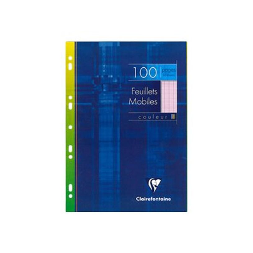 3329680174304-Clairefontaine - feuilles simples A4 - 100 pages - grands carreaux (Seyes) - perforées - ros-P_201743_1-0