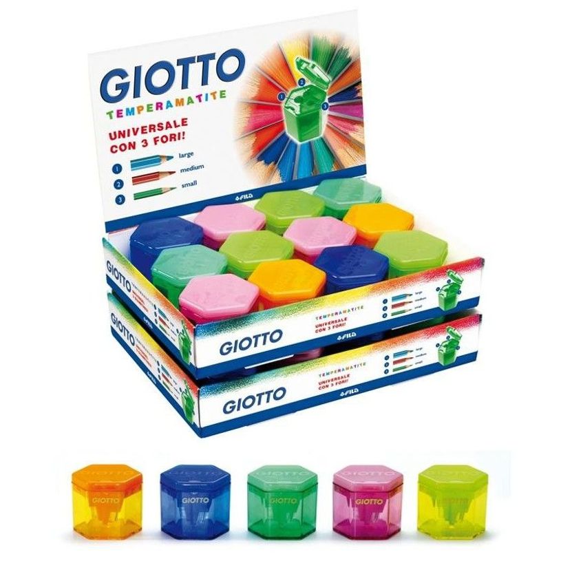 0007470140823-GIOTTO - Taille-crayon - 3 trous - variée (pack de 24)-P_300046926_1-0