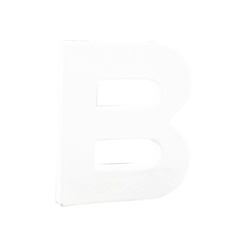 3609510007317-Décopatch - Lettre de décoration - B - petit - 12 cm - blanc - papier mâché-P_300051913_1-0