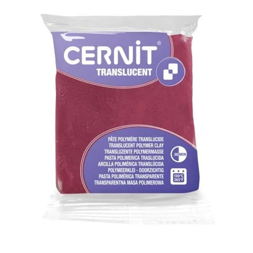 5411711456157-Cernit Translucent - Pâte à modeler - 56 g - bordeaux - argile polymère--0