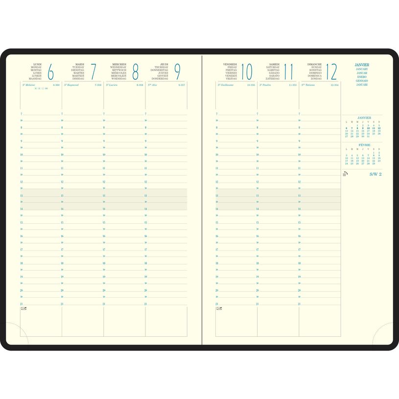 3660942069496-Agenda Amélie Eurotime 24 - 1 semaine sur 2 pages - 16 x 24 cm - disponible dans différe-P_400000735_7-4