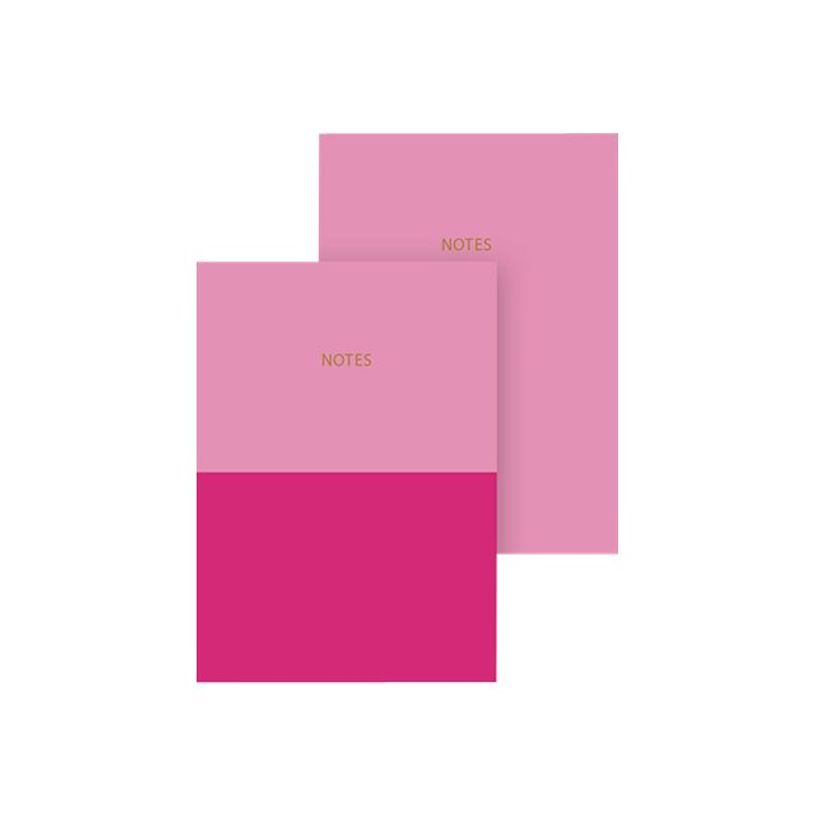 5055998315105-Kiub Go Stationery Colourblock - 2 Carnets de notes A6 - fuchsia-P_400000910_1-0