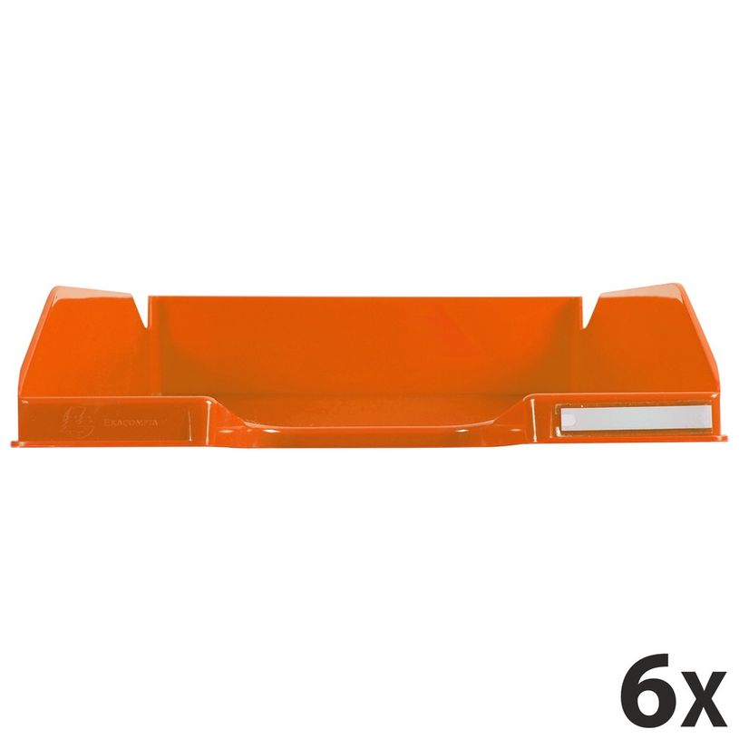 9002493110922-Exacompta COMBO Glossy - 6 Corbeilles à courrier orange-P_400001723_1-0