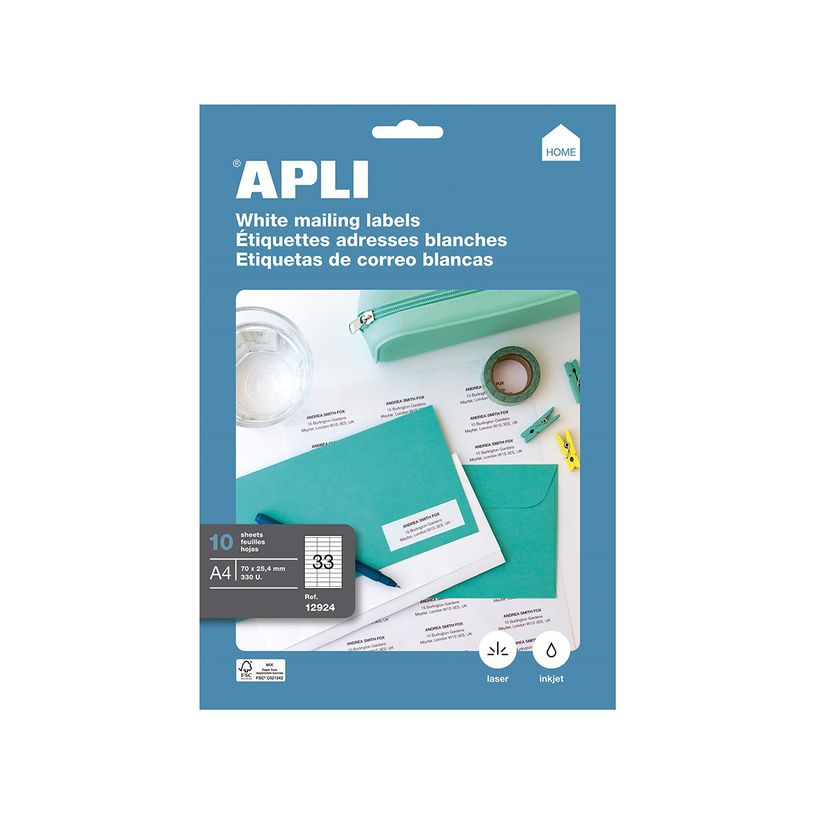 8410782129240-Apli Agipa - 330 Étiquettes adhésives blanches multi-usages - 70 x 25,4 mm - coins droit-P_400002965_2-0