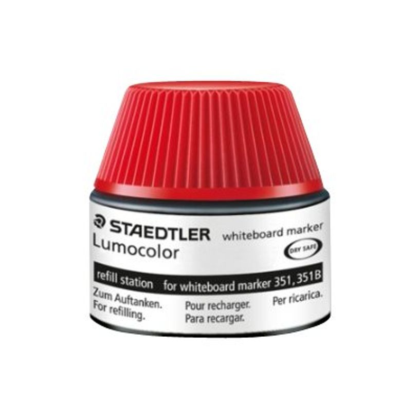 4007817488102-STAEDTLER LUMOCOLOR - Flacon de recharge 20 ml - rouge - pour marqueurs effaçables Lumoco-P_400004062_1-0