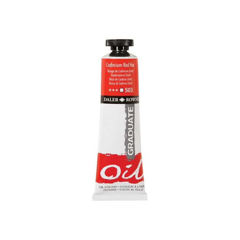 50807932-Daler-Rowney Graduate 503 - Peinture à huile - 38 ml - rouge cadium-P_400005219_1-0