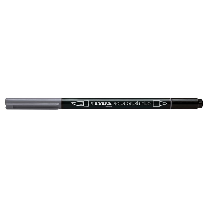 4084900609866-Lyra Aqua Brush Duo - Feutre pinceau double pointe - gris argent froid-P_400005326_1-0