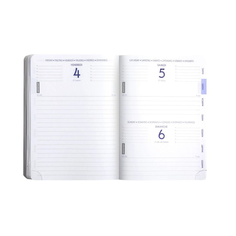3660942167321-Agenda Kraft - 1 jour par page - 12 x 17 cm - disponible dans différentes couleurs - Exa-P_400005835_10-3
