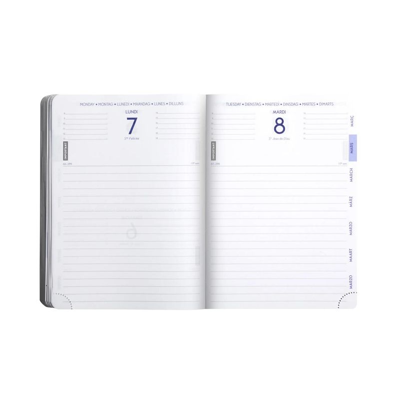 3660942167321-Agenda Kraft - 1 jour par page - 12 x 17 cm - disponible dans différentes couleurs - Exac-P_400005835_9-2