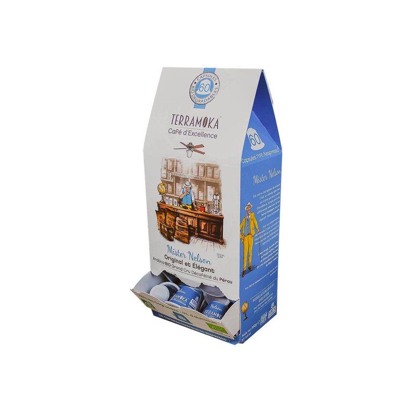 3760264902355-Terramoka Mister Nelson - 60 capsules de café type Nespresso - arabica décaféiné-P_400007570_1-0