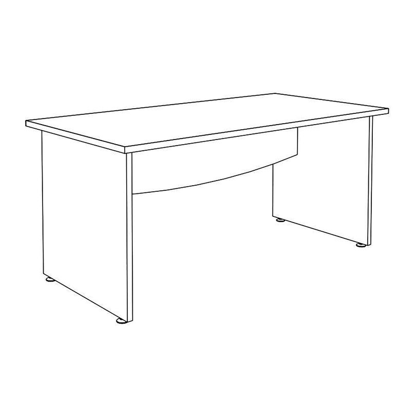 3253310105355-Bureau droit DUAL - L140 - Pieds Anthracite - plateau imitation Hêtre-P_400008991_7-5