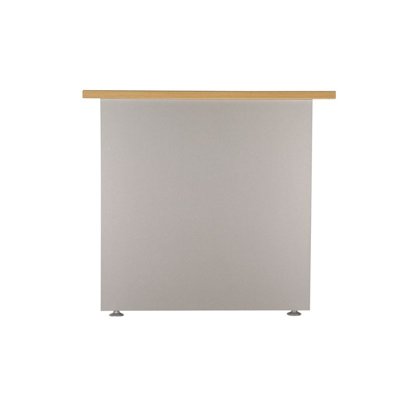 3253310106789-Bureau compact à droite DUAL - L180 cm - Pieds Anthracite - plateau imitation Hêtre (Pieds de renfort ou caisson bout de bureau obligat-P_400009081_4-2